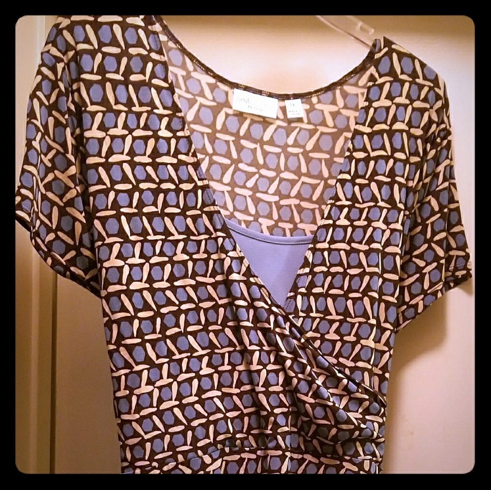 Wrap Dress with Inserted Tank Top
